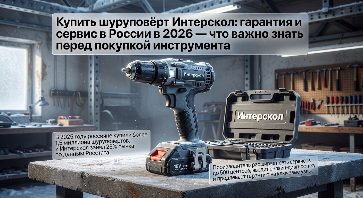Купить шуруповёрт Интерскол: гарантия и сервис в России в 2026 — что важно знать перед покупкой инструмента