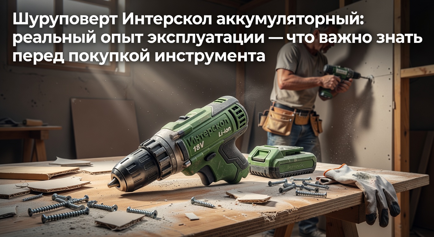 Купить шуруповёрт Интерскол аккумуляторный: реальный опыт эксплуатации — что важно знать перед покупкой инструмента