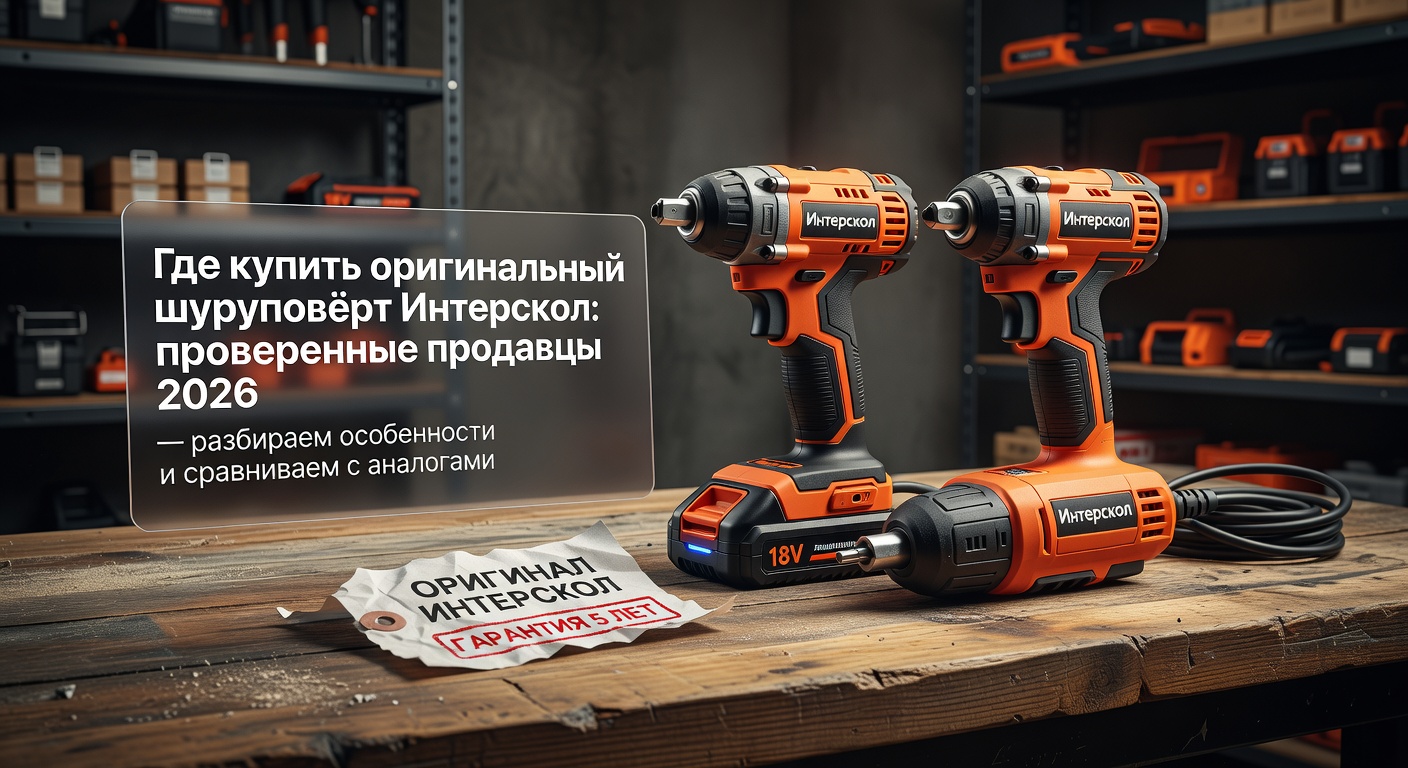 Где купить оригинальный шуруповёрт Интерскол: проверенные продавцы 2026 — разбираем особенности и сравниваем с аналогами