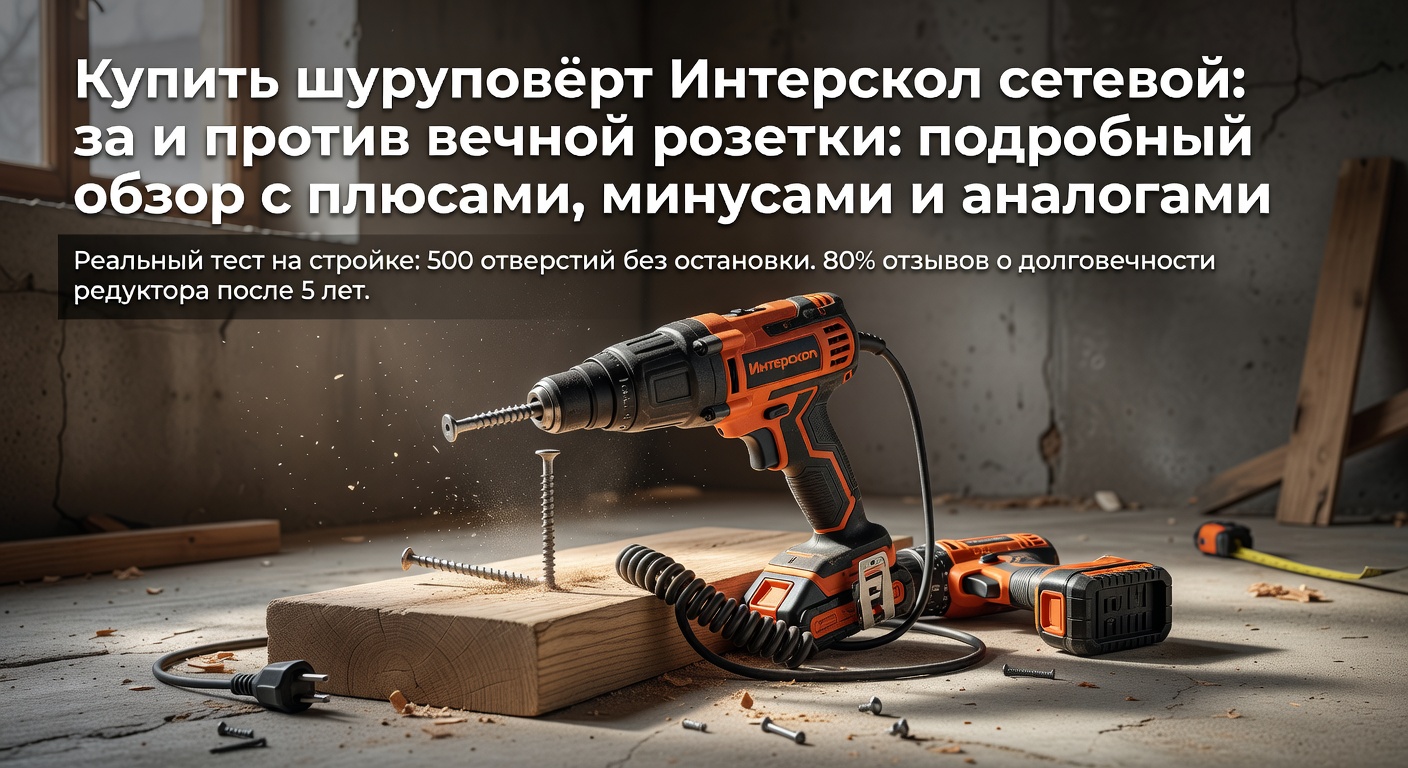 Купить шуруповёрт Интерскол сетевой: за и против вечной розетки: подробный обзор с плюсами, минусами и аналогами