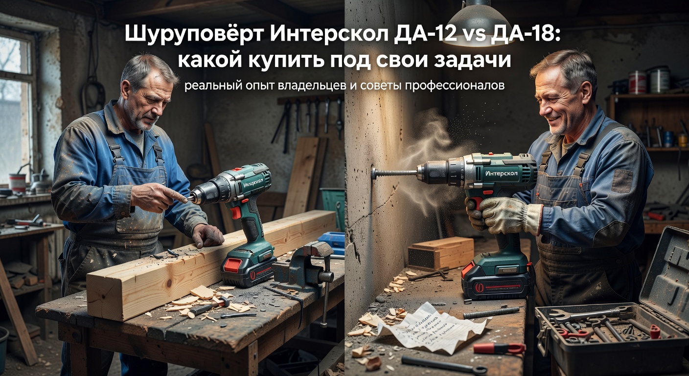 Шуруповёрт Интерскол ДА-12 vs ДА-18: какой купить под свои задачи: реальный опыт владельцев и советы профессионалов