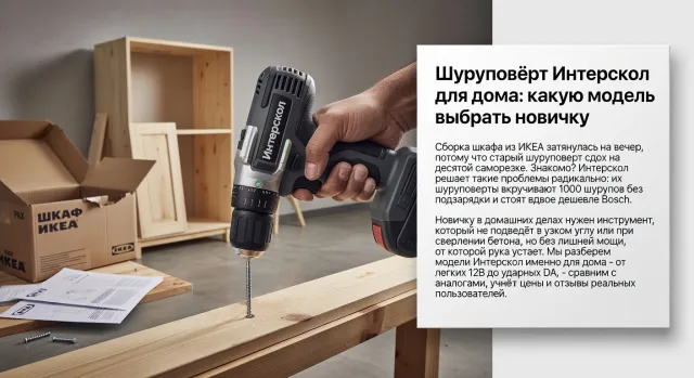 Шуруповёрт Интерскол для дома: какую модель выбрать новичку: подробный обзор с плюсами, минусами и аналогами